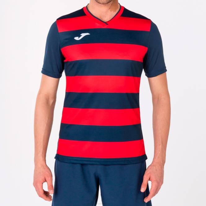 gömlek kısa kollu avrupa iv Joma lacivert kırmızı erkekler 0RJD3130