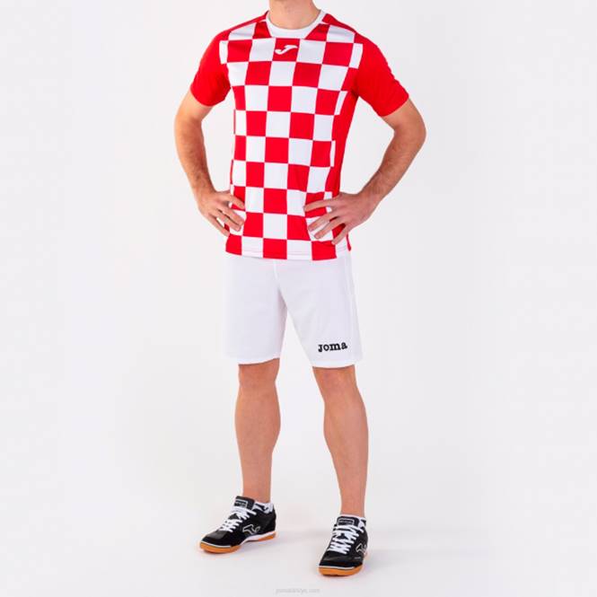 gömlek kısa kollu bayrak ii Joma kırmızı beyaz erkekler 0RJD1523