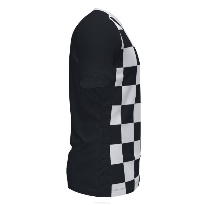 gömlek kısa kollu bayrak ii Joma siyah beyaz erkekler 0RJD4397