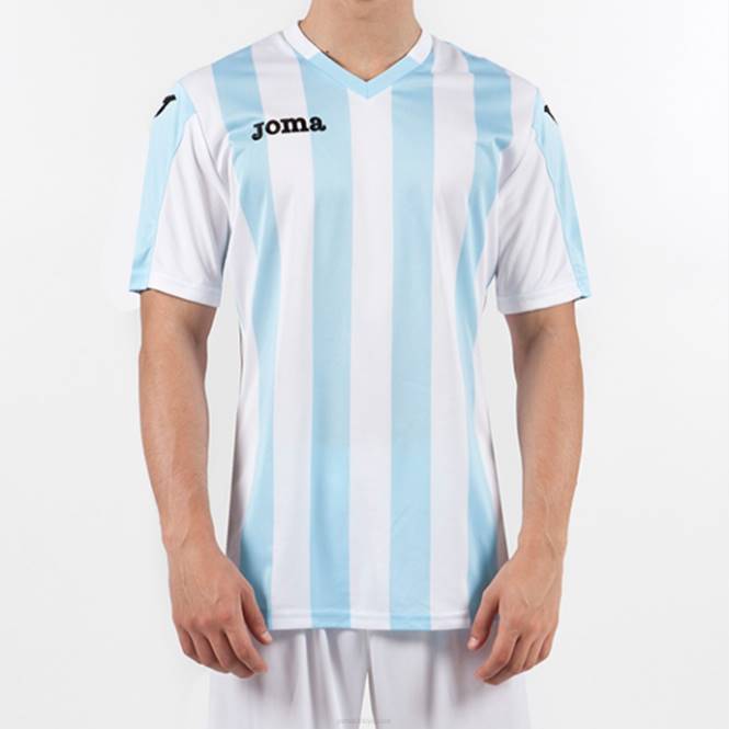 gömlek kısa kollu copa Joma gök mavisi beyaz erkekler 0RJD3527