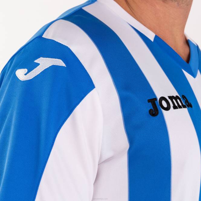 gömlek kısa kollu copa Joma kraliyet mavisi beyaz erkekler 0RJD1395