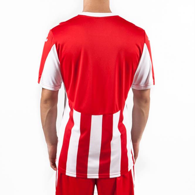 gömlek kısa kollu copa Joma kırmızı beyaz erkekler 0RJD4330