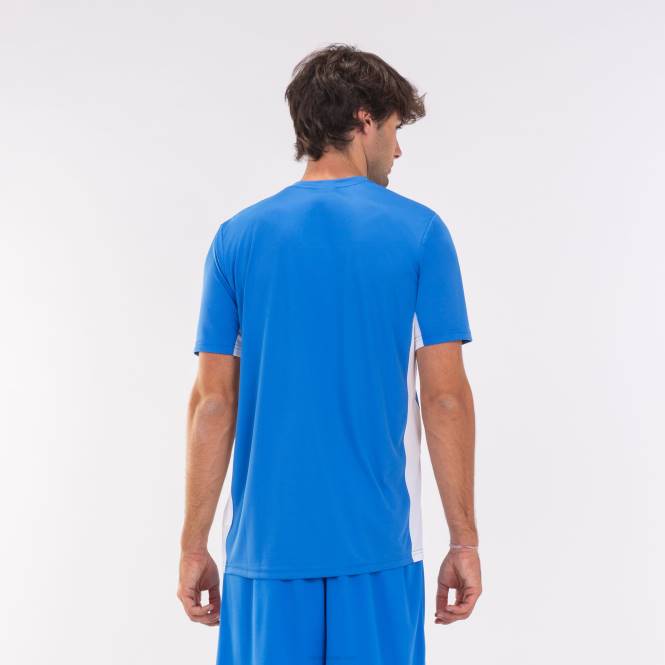 gömlek kısa kollu cosenza Joma kraliyet mavisi beyaz erkekler 0RJD545