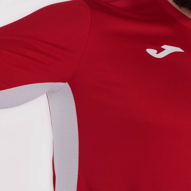 gömlek kısa kollu cosenza Joma kırmızı beyaz erkekler 0RJD3141