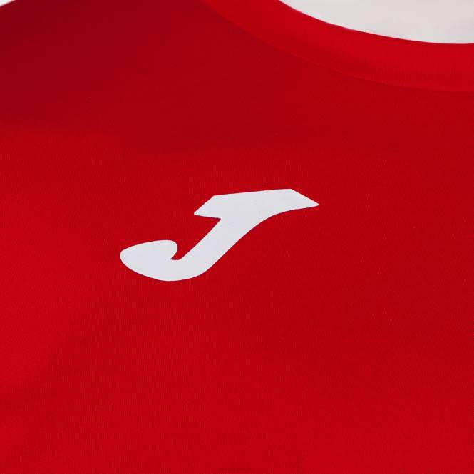 gömlek kısa kollu cosenza Joma kırmızı beyaz erkekler 0RJD3141