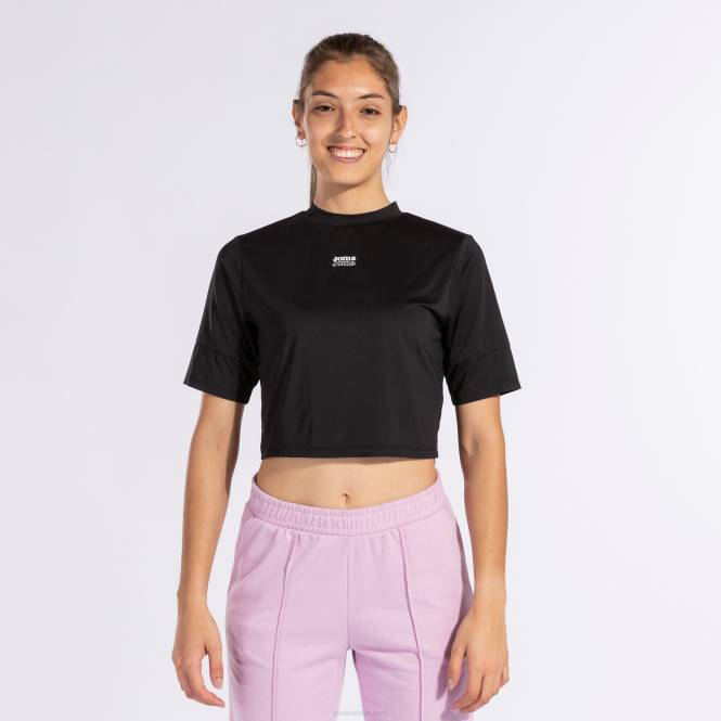 gömlek kısa kollu defne Joma siyah kadınlar 0RJD1579