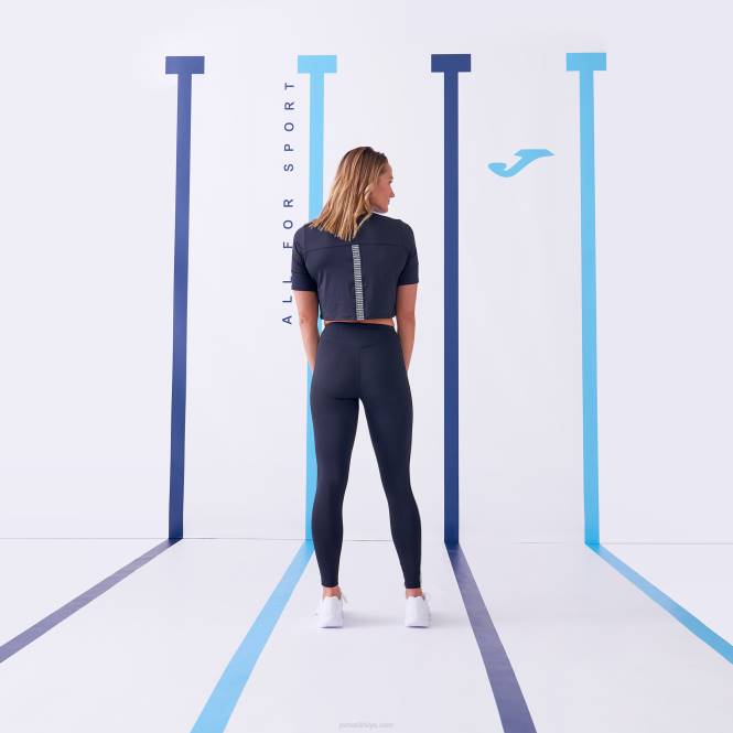 gömlek kısa kollu defne Joma siyah kadınlar 0RJD1579