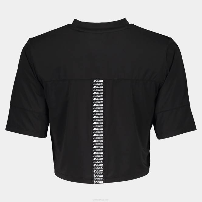 gömlek kısa kollu defne Joma siyah kadınlar 0RJD1579