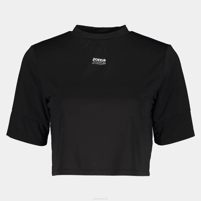 gömlek kısa kollu defne Joma siyah kadınlar 0RJD1579