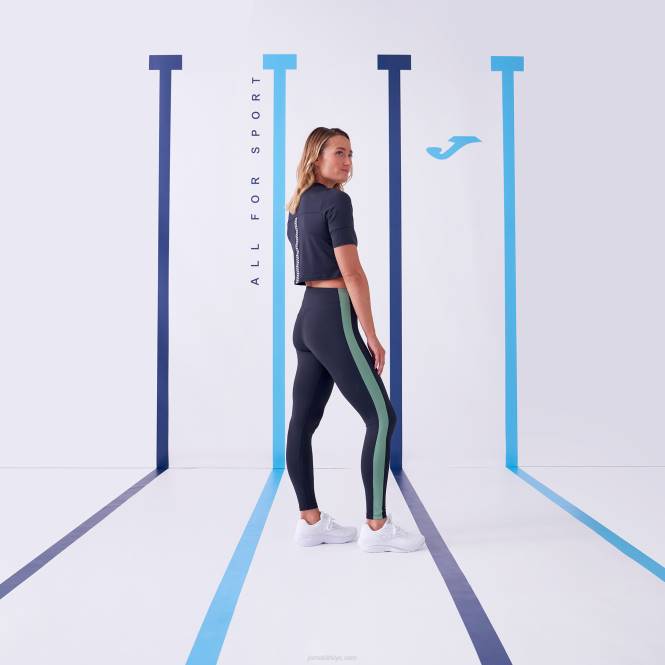 gömlek kısa kollu defne Joma siyah kadınlar 0RJD1579