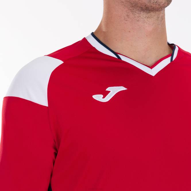 gömlek kısa kollu ekip iii Joma kırmızı beyaz lacivert erkekler 0RJD978