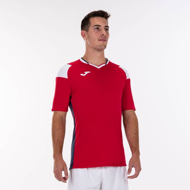 gömlek kısa kollu ekip iii Joma kırmızı beyaz lacivert erkekler 0RJD978
