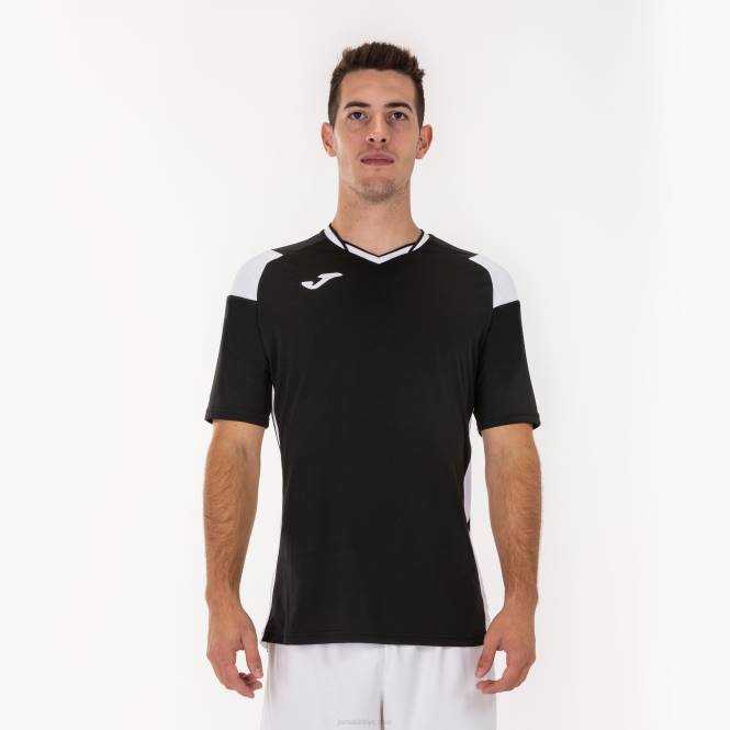 gömlek kısa kollu ekip iii Joma siyah beyaz erkekler 0RJD3387