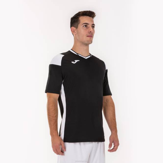 gömlek kısa kollu ekip iii Joma siyah beyaz erkekler 0RJD3387
