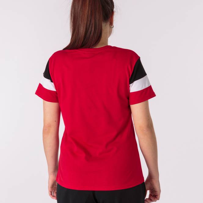 gömlek kısa kollu ekip iv Joma kırmızı siyah beyaz kadınlar 0RJD3665
