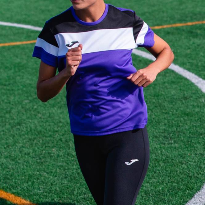 gömlek kısa kollu ekip iv Joma mor siyah beyaz kadınlar 0RJD3597