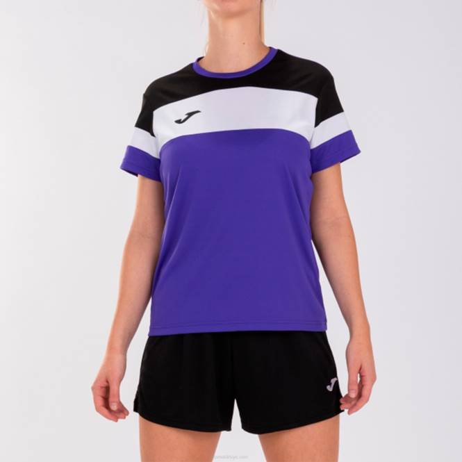 gömlek kısa kollu ekip iv Joma mor siyah beyaz kadınlar 0RJD3597