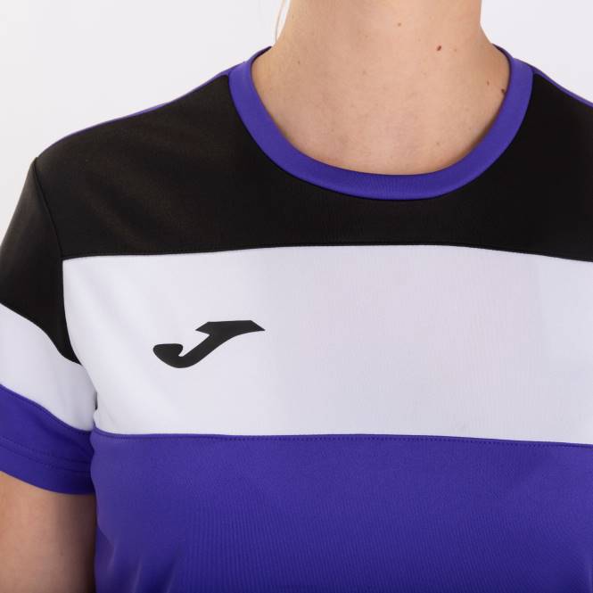 gömlek kısa kollu ekip iv Joma mor siyah beyaz kadınlar 0RJD3597
