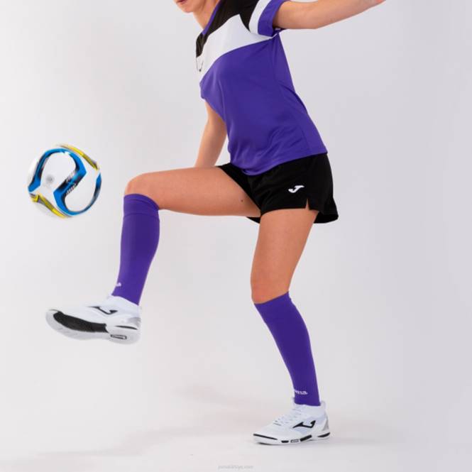 gömlek kısa kollu ekip iv Joma mor siyah beyaz kadınlar 0RJD3597