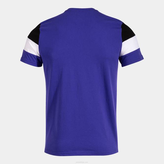 gömlek kısa kollu ekip iv Joma mor siyah erkekler 0RJD2843