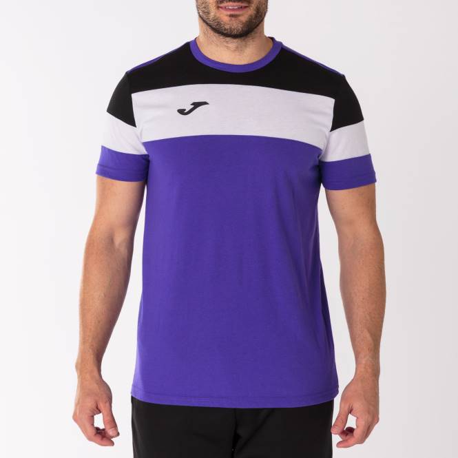 gömlek kısa kollu ekip iv Joma mor siyah erkekler 0RJD2843