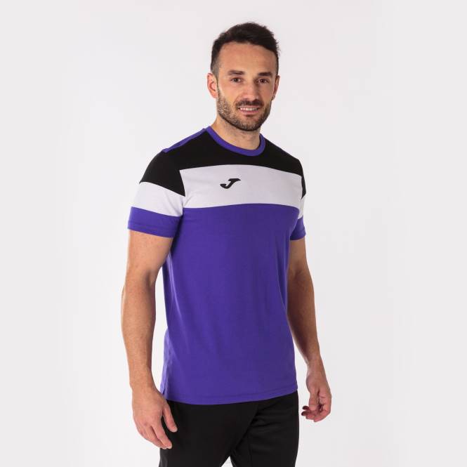 gömlek kısa kollu ekip iv Joma mor siyah erkekler 0RJD2843