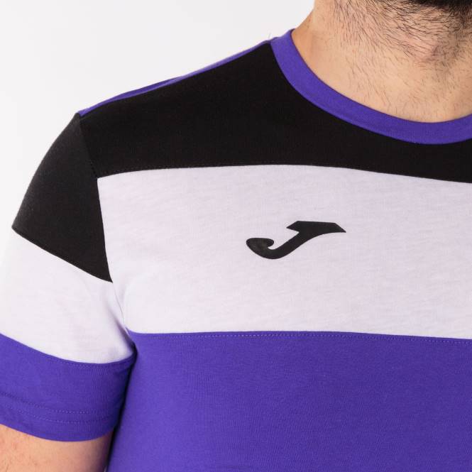gömlek kısa kollu ekip iv Joma mor siyah erkekler 0RJD2843
