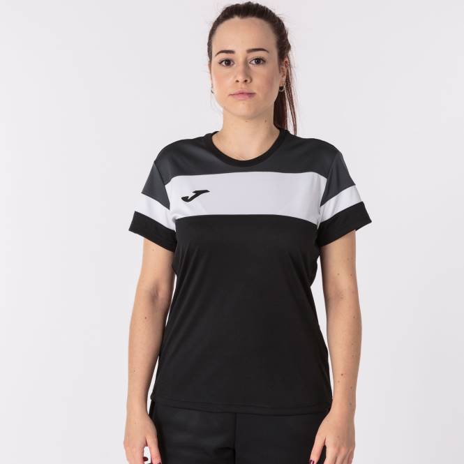 gömlek kısa kollu ekip iv Joma siyah koyu gri beyaz kadınlar 0RJD2056