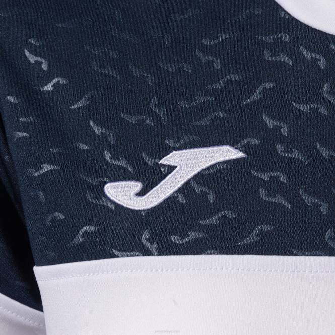 gömlek kısa kollu ekip v Joma beyaz kırmızı lacivert kadınlar 0RJD1911