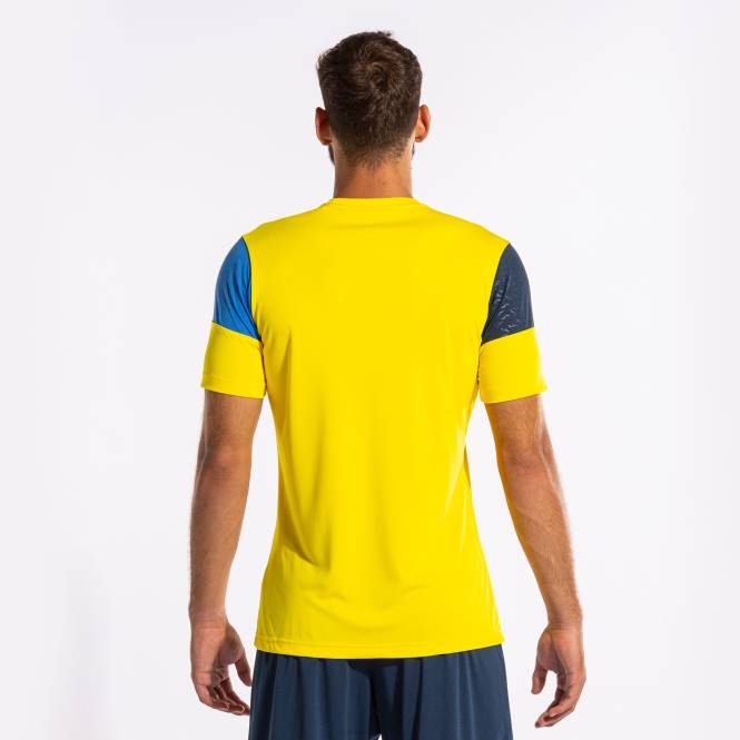 gömlek kısa kollu ekip v Joma sarı kraliyet mavisi lacivert erkekler 0RJD883
