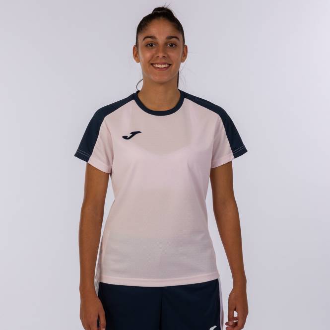 gömlek kısa kollu eko şampiyonası Joma pembe lacivert kadınlar 0RJD2374