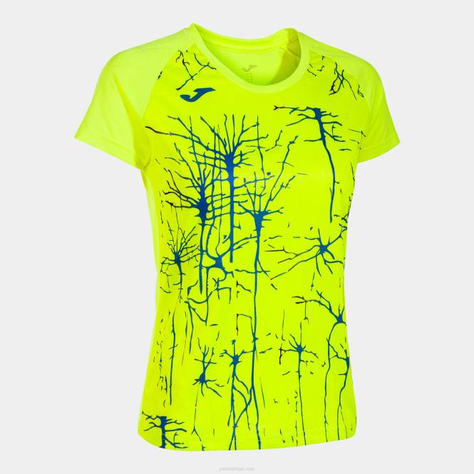 gömlek kısa kollu elit ix Joma floresan sarı kadınlar 0RJD3713