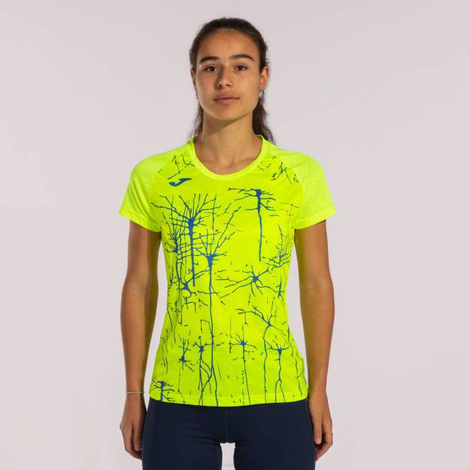 gömlek kısa kollu elit ix Joma floresan sarı kadınlar 0RJD3713