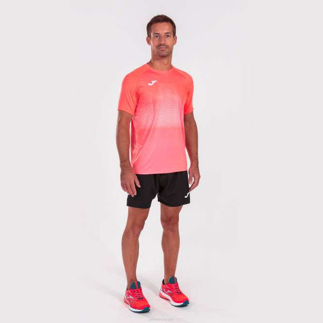 gömlek kısa kollu elit vii Joma floresan mercan beyazı erkekler 0RJD4355