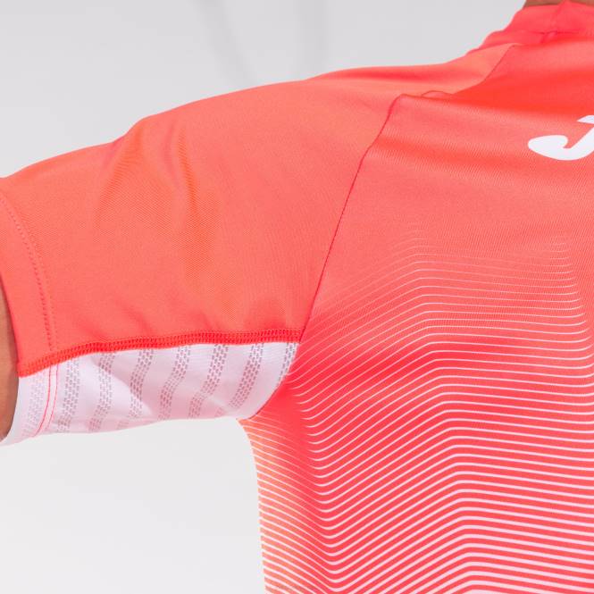 gömlek kısa kollu elit vii Joma floresan mercan beyazı erkekler 0RJD4355