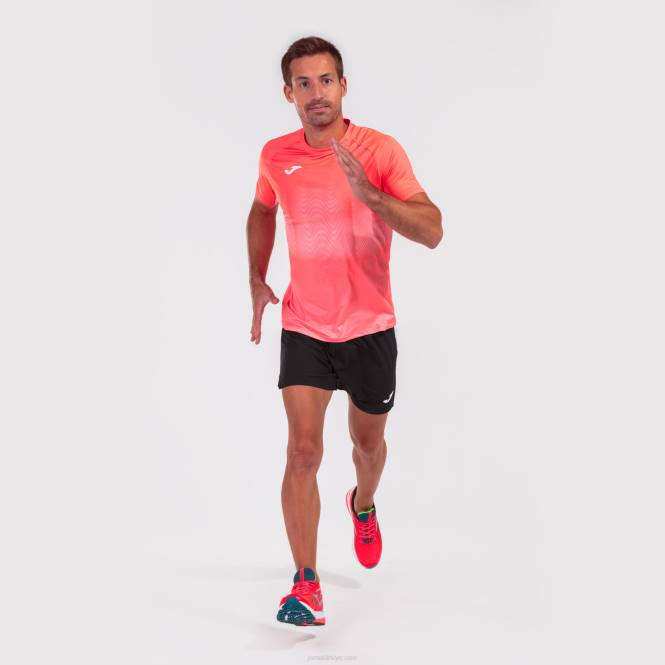 gömlek kısa kollu elit vii Joma floresan mercan beyazı erkekler 0RJD4355