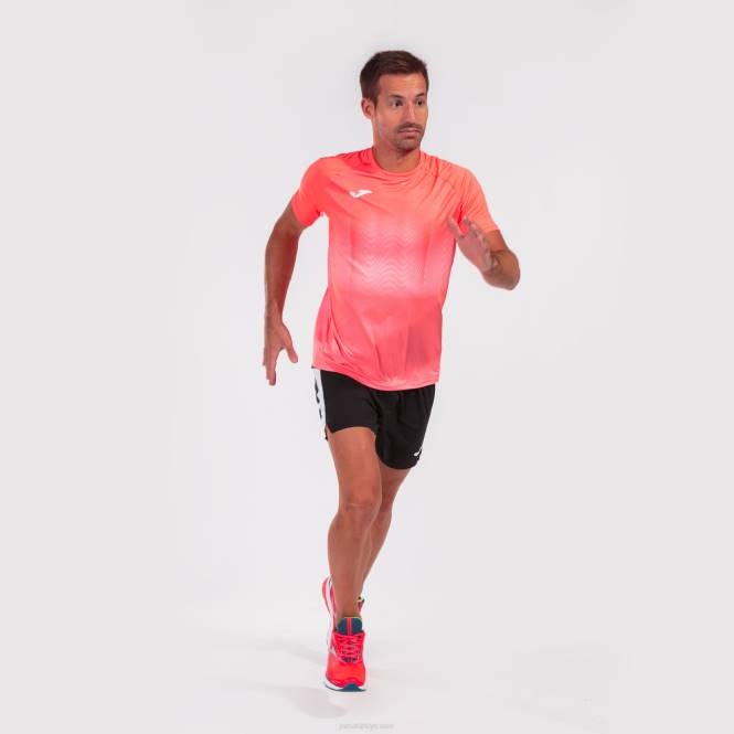 gömlek kısa kollu elit vii Joma floresan mercan beyazı erkekler 0RJD4355