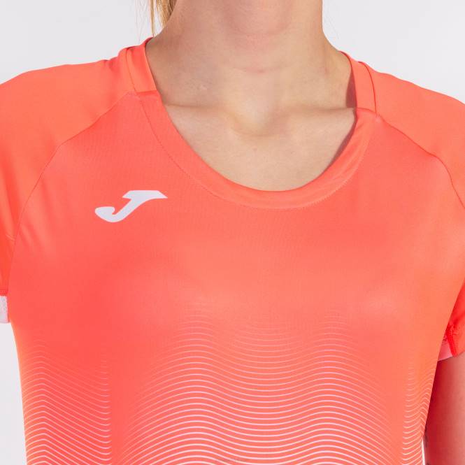 gömlek kısa kollu elit vii Joma floresan mercan beyazı kadınlar 0RJD3761