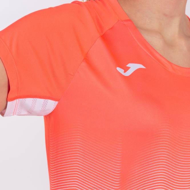 gömlek kısa kollu elit vii Joma floresan mercan beyazı kadınlar 0RJD3761