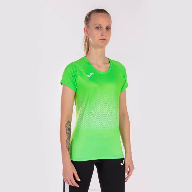 gömlek kısa kollu elit vii Joma floresan yeşil beyaz kadınlar 0RJD1683