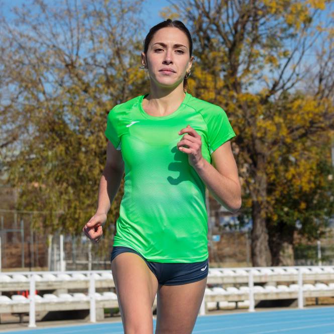 gömlek kısa kollu elit vii Joma floresan yeşil beyaz kadınlar 0RJD1683