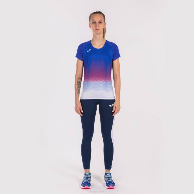 gömlek kısa kollu elit vii Joma kraliyet mavisi beyaz kırmızı kadınlar 0RJD2599