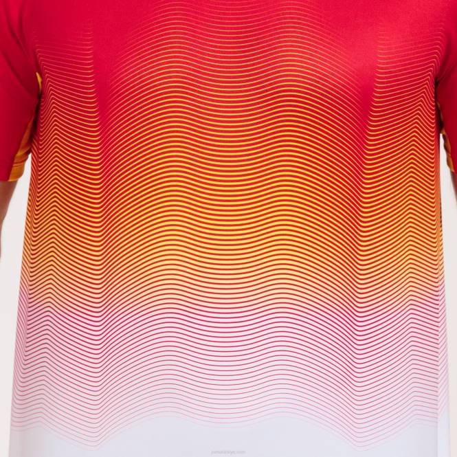 gömlek kısa kollu elit vii Joma kırmızı beyaz sarı erkekler 0RJD1209