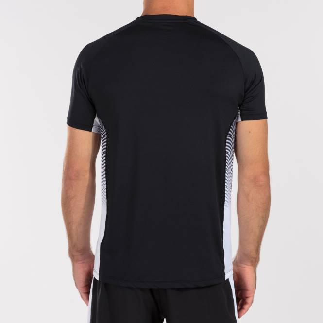 gömlek kısa kollu elit vii Joma siyah beyaz gri erkekler 0RJD287