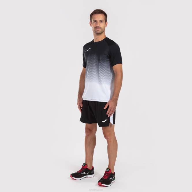 gömlek kısa kollu elit vii Joma siyah beyaz gri erkekler 0RJD287