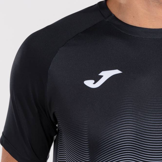 gömlek kısa kollu elit vii Joma siyah beyaz gri erkekler 0RJD287