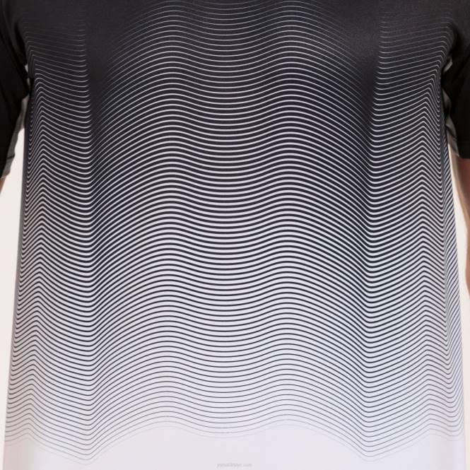 gömlek kısa kollu elit vii Joma siyah beyaz gri erkekler 0RJD287