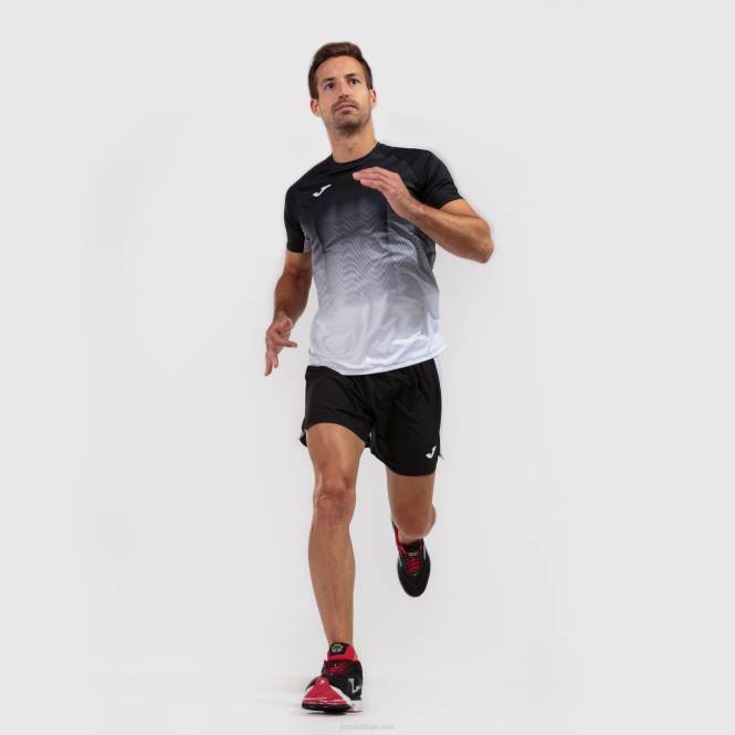 gömlek kısa kollu elit vii Joma siyah beyaz gri erkekler 0RJD287