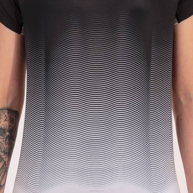 gömlek kısa kollu elit vii Joma siyah beyaz gri kadınlar 0RJD3789