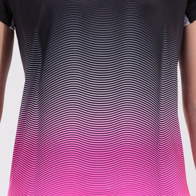 gömlek kısa kollu elit vii Joma siyah floresan pembe beyaz kadınlar 0RJD3663